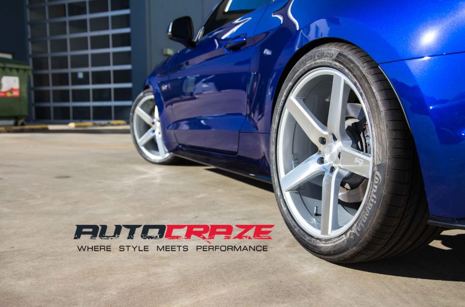FORD MUSTANG MILAN SILVER MACHINED FACE